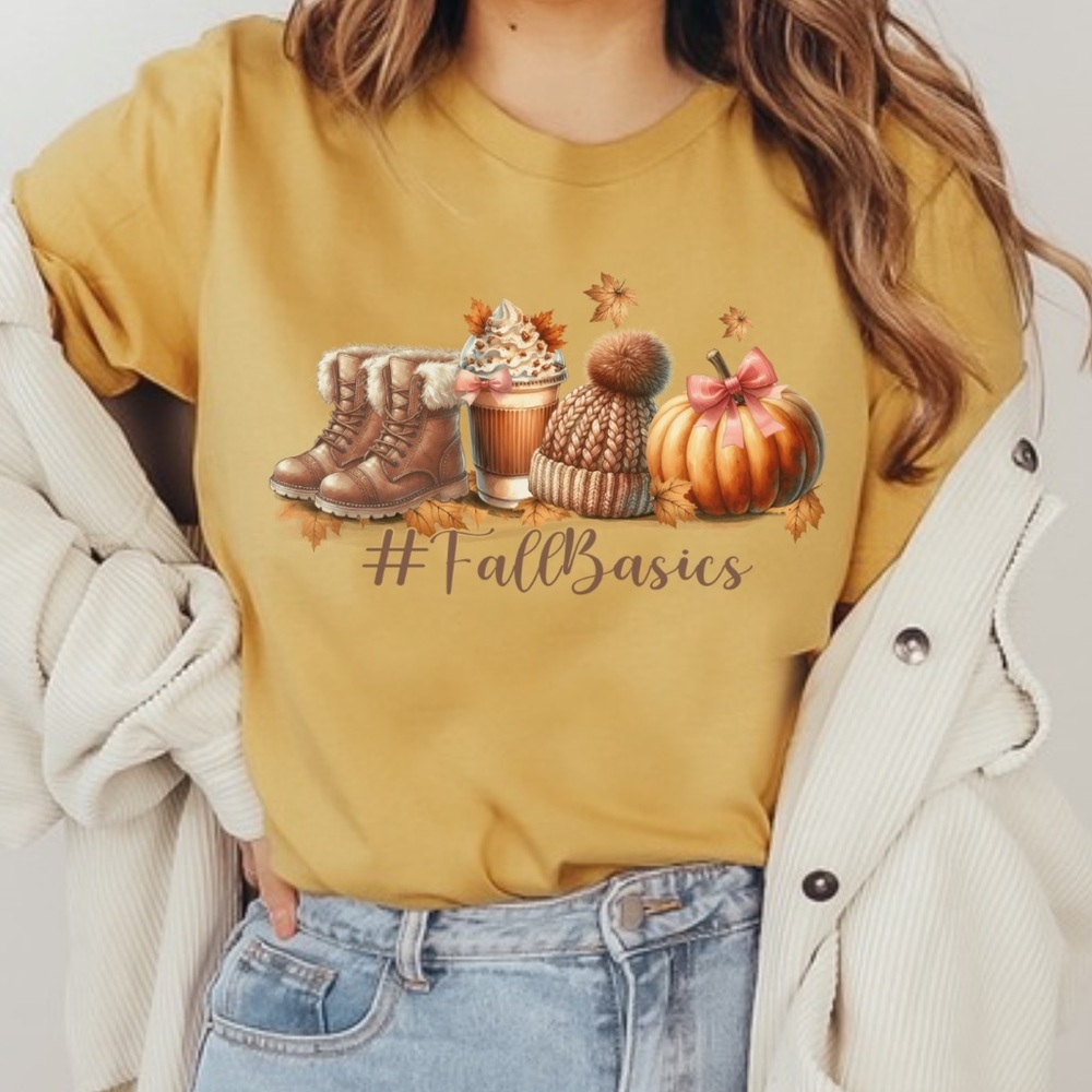 NEW Comfort Colors Fall Basics Graphic Tee, Fall Lovers Shirt S-3X - Picture 3 of 3